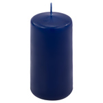 ŚWIECE STOŁOWE GRANATOWE 24 SZT 10x5 CM DEKOR ŚWIECZKI WALCOWE TRADYCYJNE