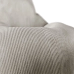 FOTEL RELAKSACYJNY TELEWIZYJNY WYPOCZYNKOWY GAMINGOWY Z PUFĄ BEŻOWY XL