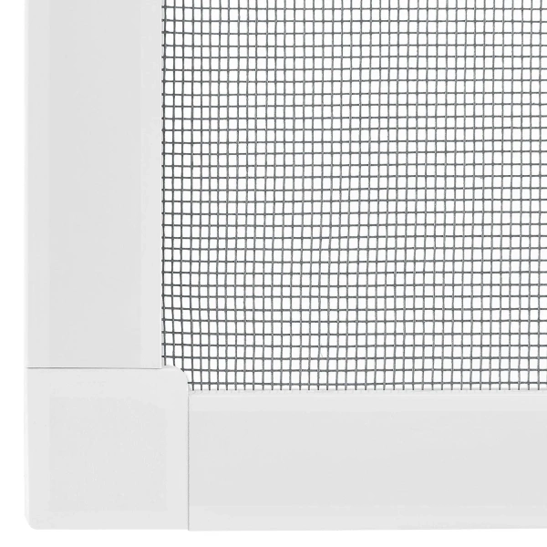 MOSKITIERA OKIENNA 80x100 CM DO OKNA ALUMINIOWA RAMA SIATKA NA OWADY BIAŁA