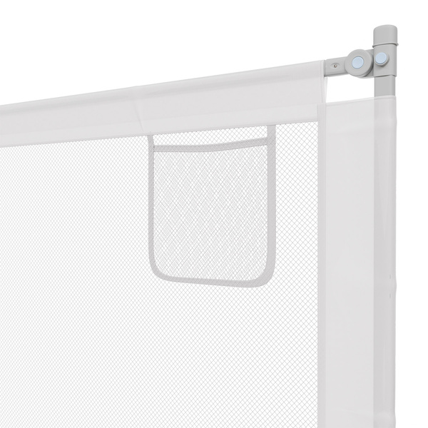 BARIERKA OCHRONNA DO ŁÓŻKA 200 CM OCHRONNA DLA DZIECKA REGULOWANA SZARA