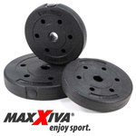 ZESTAW HANTLI MAXXIVA 2 X 20 KG CIĘŻARKI HANTLE 40 KG ZAMKNIĘCIA GWIAZDKOWE