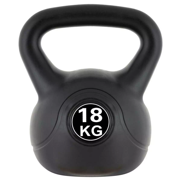 KETTLEBELL MAXXIVA 18 KG CZARNY OBCIĄŻENIE HANTLA KOMPOZYTOWA KULA