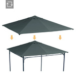 MATERIAŁ DACH NA PAWILON OGRODOWY TYPU 3x3 m 298x295 cm ALTANKE SZARY