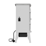 KOMINEK ELEKTRYCZNY 2000W BIAŁY ELEKTROKOMINEK Z EFEKTEM PŁOMIENIA 2 TRYBY