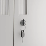 SZAFA METALOWA BIUROWA NA KLUCZ DOKUMENTY AKTA MEDYCZNA DO GABINETU BIAŁA