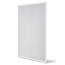 MOSKITIERA OKIENNA 130x150 CM DO OKNA ALUMINIOWA RAMA SIATKA NA OWADY BIAŁA