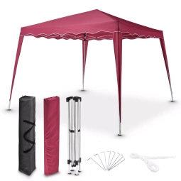 CZERWONY PAWILON OGRODOWY 3X3 NAMIOT IMPREZOWY HANDLOWY EKSPRESOWY STELAŻ