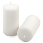 ŚWIECE STOŁOWE BIAŁE 6 SZT 11,5x6 CM ŚWIECZKI WALCOWE TRADYCYJNE KOLUMNOWE