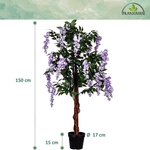 SZTUCZNE DRZEWO GLICYNIA 150 CM WISTERIA FIOLETOWA DRZEWKO OZDOBNE