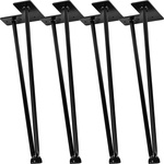 4x METALOWE NOGI STOŁU HAIRPIN LEGS 40 CM 2 PRĘTY