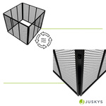 METALOWY KOMPOSTOWNIK OGRODOWY 800L STAL OCYNKOWANA SZYBKI MONTAŻ CZARNY