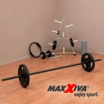 GRYF PROSTY Z GWINTEM 180 CM / 30 MM CZARNA SZTANGA DO 300 KG