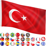 FLAGA TURCJI TURECKA 120x80 CM NA MASZT TURCJA