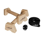 2x UCHWYTY DO POMPEK DREWNIANE PORĘCZE PARALETKI L ANTYPOŚLIZGOWA PODSTAWA