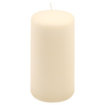 ŚWIECE STOŁOWE KREMOWE 2 SZT 15,5x7,5 CM ŚWIECZKI TRADYCYJNE KOLUMNOWE