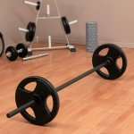 GRYF PROSTY Z GWINTEM 180 CM / 30 MM CZARNA SZTANGA DO 300 KG