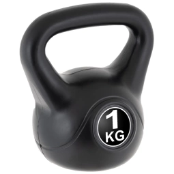 KETTLEBELL MAXXIVA 1 KG CZARNY OBCIĄŻENIE  HANTLA KOMPOZYTOWA KULA