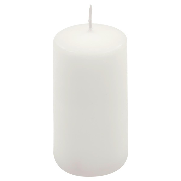 ŚWIECE STOŁOWE BIAŁE 24 SZT 10x5 CM DEKORACYJNE ŚWIECZKI WALCOWE TRADYCYJNE