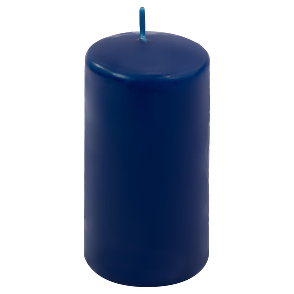 ŚWIECE STOŁOWE GRANATOWE 12x 11,5x6CM ŚWIECZKI WALCOWE TRADYCYJNE KOLUMNOWE