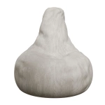 FOTEL RELAKSACYJNY TELEWIZYJNY WYPOCZYNKOWY GAMINGOWY Z PUFĄ BEŻOWY XL