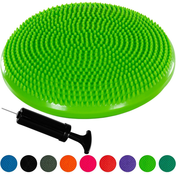 ZIELONY DYSK SENSORYCZNY PODUSZKA 33 CM BERET