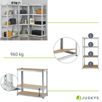 3x ZESTAW REGAŁ METALOWY MAGAZYNOWY 160x80x40 960KG PIWNICA WARSZTAT GARAŻ