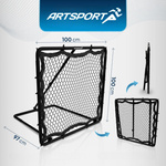 REBOUNDER 100x100 cm SIATKA DO ODBIĆ BRAMKA TRENINGOWA PIŁKARSKA DO PODAŃ