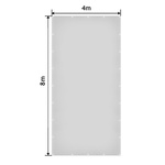 BIAŁA PLANDEKA 4x8 M 650G/M2 PRZEMYSŁOWA OCHRONNA Z OCZKAMI OKRYCIOWA