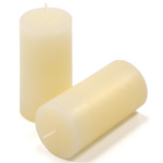 ŚWIECE STOŁOWE KREMOWE RUSTYKALNE 8 SZT 5x10 CM ŚWIECZKI WALCOWE KOLUMNOWE
