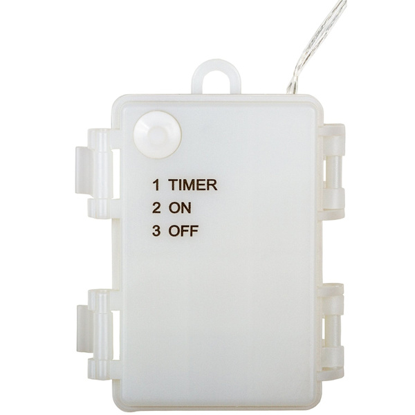 ZESTAW 2x 100LED LAMPKI DRUCIKI CHOINKOWE CIEPŁA BIEL NA BATERIE