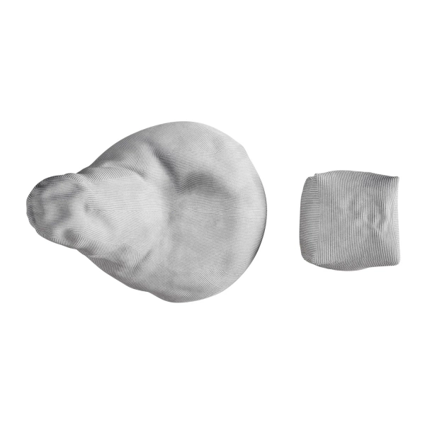 FOTEL RELAKSACYJNY TELEWIZYJNY WYPOCZYNKOWY GAMINGOWY Z PUFĄ JASNY SZARY XL