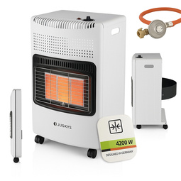 PIECYK GAZOWY 4,2kW NA BUTLĘ GAZ LPG BIAŁY GRZEJNIK SKŁADANY PROMIENNIK