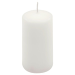 ŚWIECE STOŁOWE BIAŁE 24 SZT 10x5 CM DEKORACYJNE ŚWIECZKI WALCOWE TRADYCYJNE
