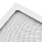 MOSKITIERA OKIENNA 80x100 CM DO OKNA ALUMINIOWA RAMA SIATKA NA OWADY BIAŁA