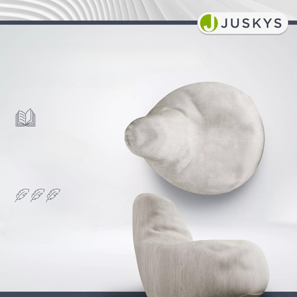 FOTEL RELAKSACYJNY TELEWIZYJNY WYPOCZYNKOWY GAMINGOWY Z PUFĄ BEŻOWY L