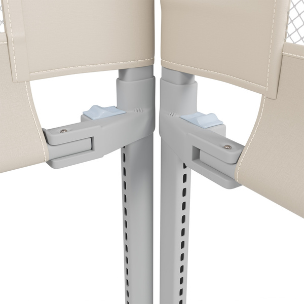 BARIERKA OCHRONNA DO ŁÓŻKA 200 CM OCHRONNA DLA DZIECKA REGULOWANA BEŻOWA