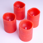 4x ŚWIECE LED Z PRAWDZIWEGO WOSKU ŚWIECZKI BEZ PŁOMIENIA NA BATERIE +PILOT