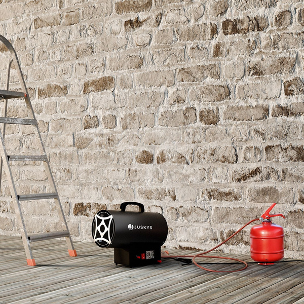 NAGRZEWNICA GAZOWA 10 kW MOBILNA DMUCHAWA GRZEJNIK PIECYK + WĄŻ REDUKTOR