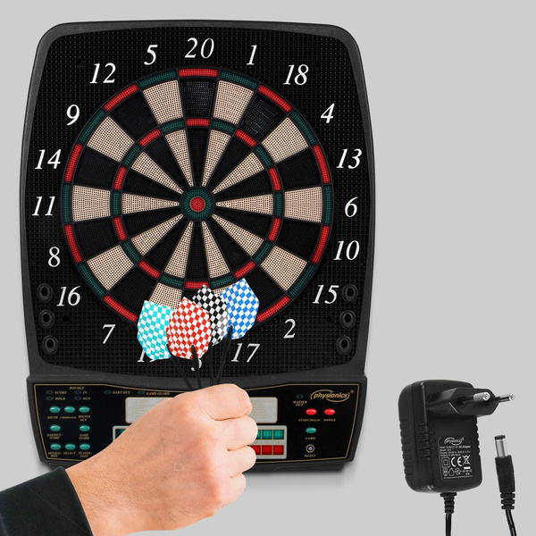 DART TABLICA ELEKTRONICZNA TARCZA DO DARTA GRY W RZUTKI 12x LOTKI BULL V1