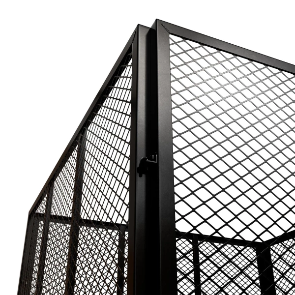 METALOWY KOMPOSTOWNIK OGRODOWY 800L STAL OCYNKOWANA SZYBKI MONTAŻ CZARNY