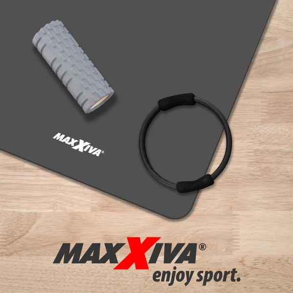 MAXXIVA SZARA MATA PIANKOWA 190x100x1,5cm DO ĆWICZEŃ / GIMNASTYKI / FITNESS