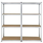 2x REGAŁ METALOWY MAGAZYNOWY 160x80x40CM 640KG PIWNICA WARSZTAT GARAŻ