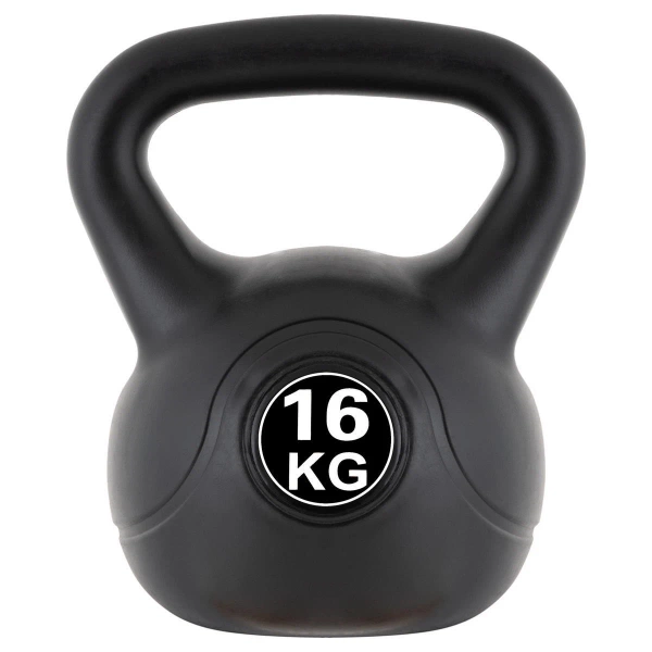 KETTLEBELL MAXXIVA 16 KG CZARNY OBCIĄŻENIE HANTLA KOMPOZYTOWA KULA