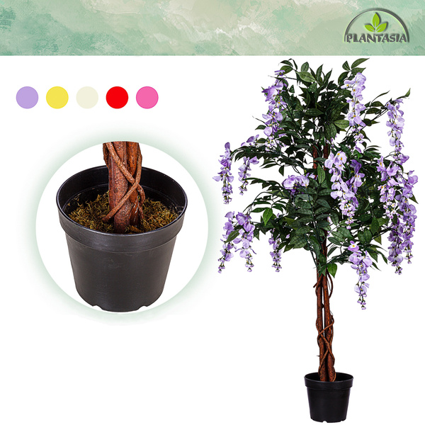 SZTUCZNE DRZEWO GLICYNIA 150 CM WISTERIA FIOLETOWA DRZEWKO OZDOBNE