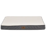 ORTOPEDYCZNE LEGOWISKO DLA PSA MATERAC ŁÓŻKO MILOW 76X51X8 CM BEŻOWO-SZARE