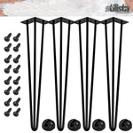 4x METALOWE NOGI STOŁU HAIRPIN LEGS 60 CM 3 PRĘTY