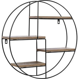 METALOWA PÓŁKA REGAŁ OKRĄGŁY WISZĄCY ŚCIENNY LOFT