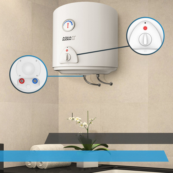 BOJLER 30L ELEKTRYCZNY PODGRZEWACZ WODY 1500W EMALIOWANY ZBIORNIK
