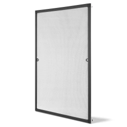 MOSKITIERA OKIENNA 100x120 CM DO OKNA ALUMINIOWA RAMA SIATKA NA OWADY SZARA