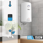 BOJLER 80L ELEKTRYCZNY PODGRZEWACZ WODY 1500W EMALIOWANY ZBIORNIK